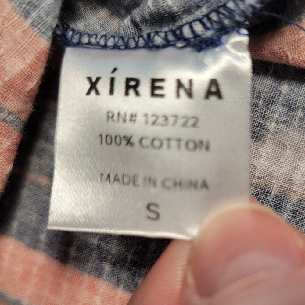 Xirena Beau Shirt In Flame Orange, Size S - Picture 10 of 11